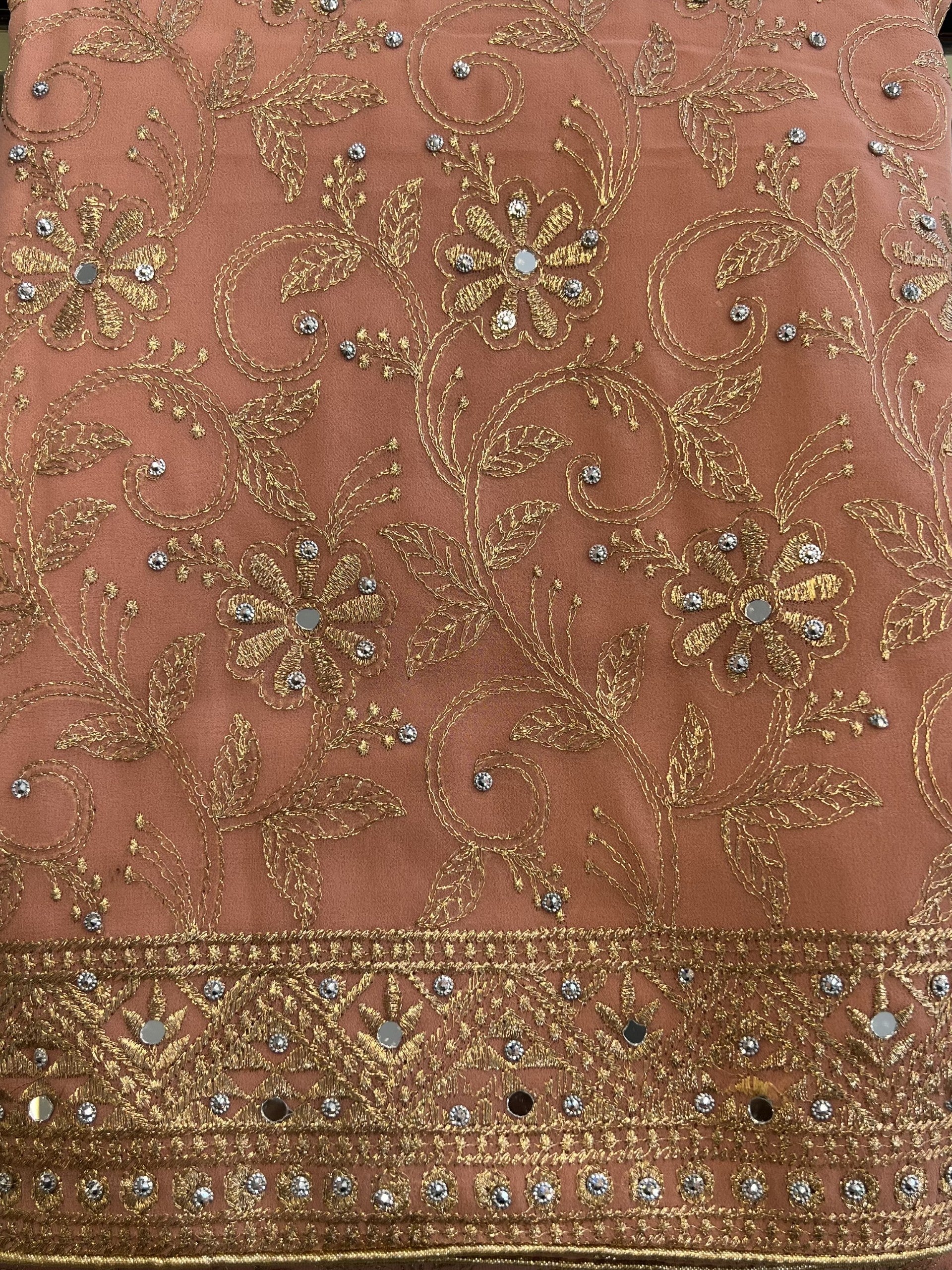 Georgette unstitched suit