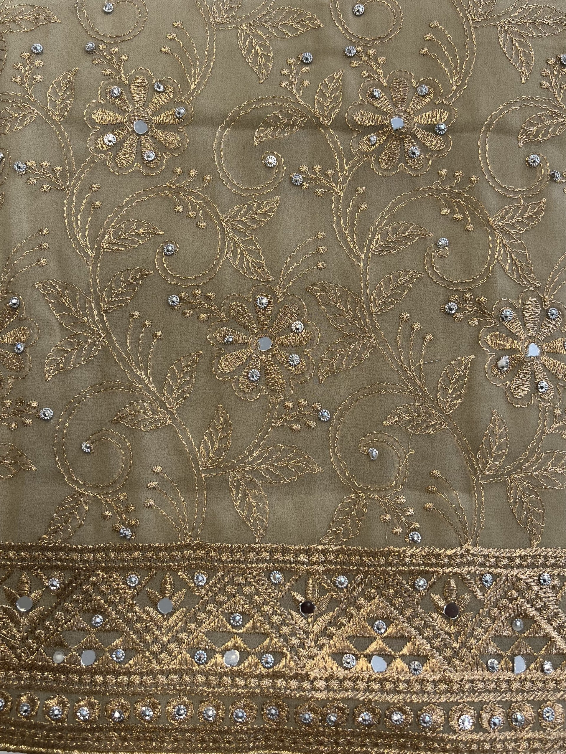Georgette unstitched suit