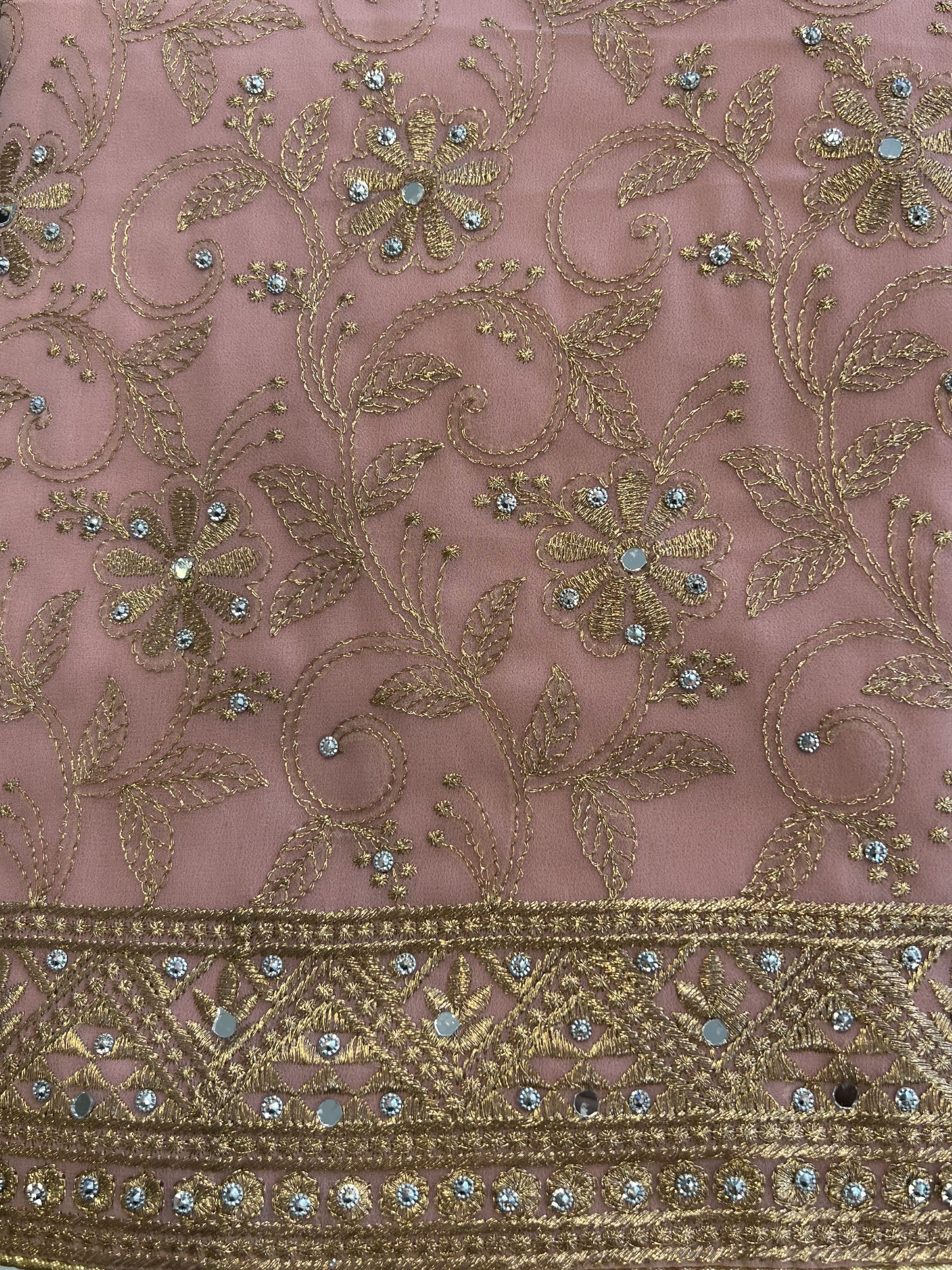 Georgette unstitched suit