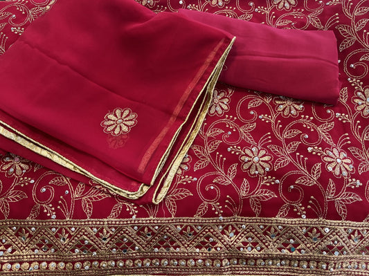 Georgette unstitched suit