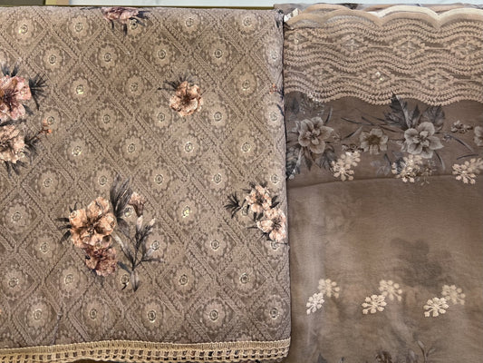 Georgette unstitched suit