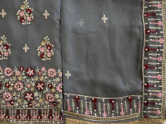 Georgette unstitched suit