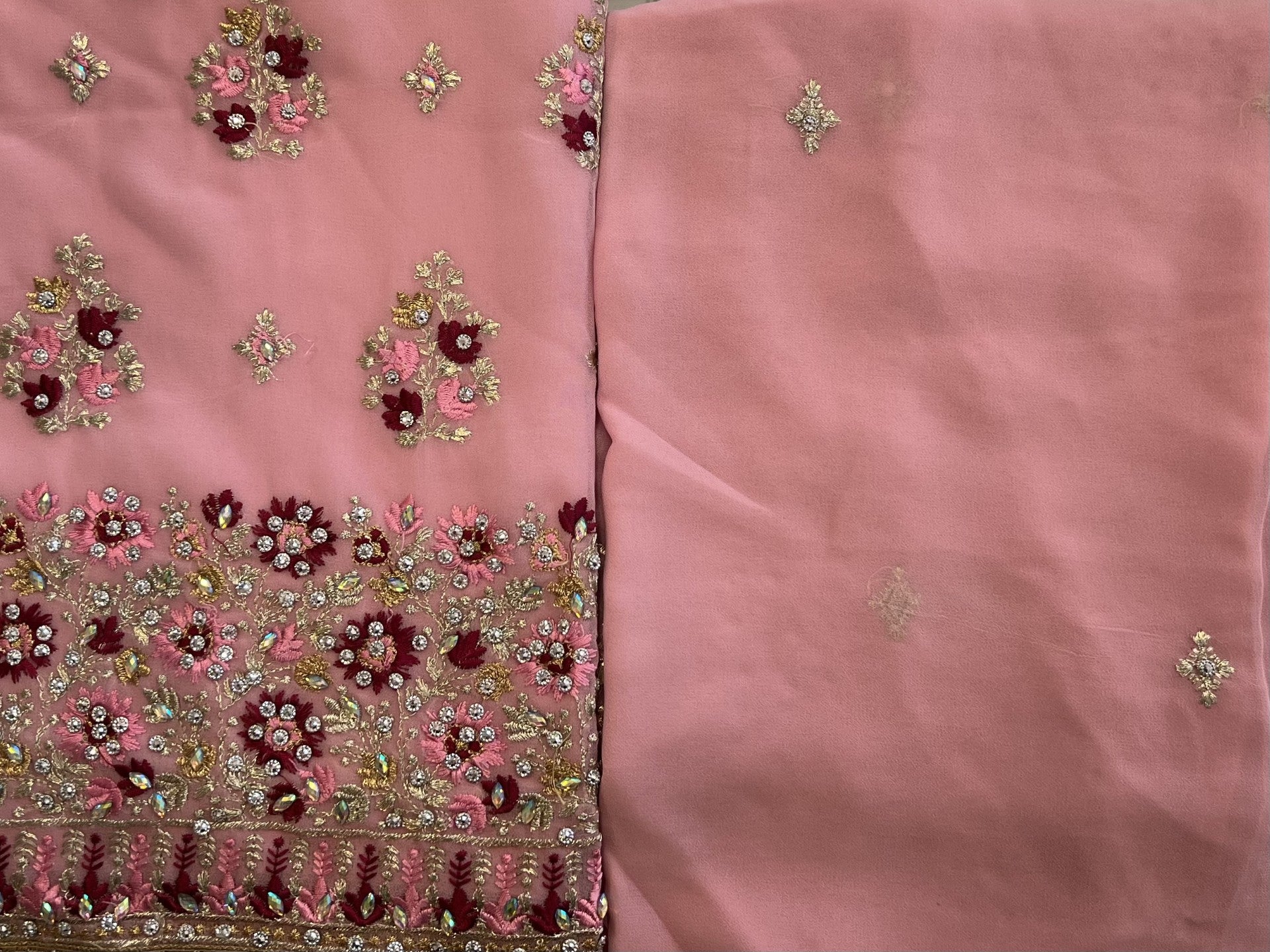 Georgette unstitched suit