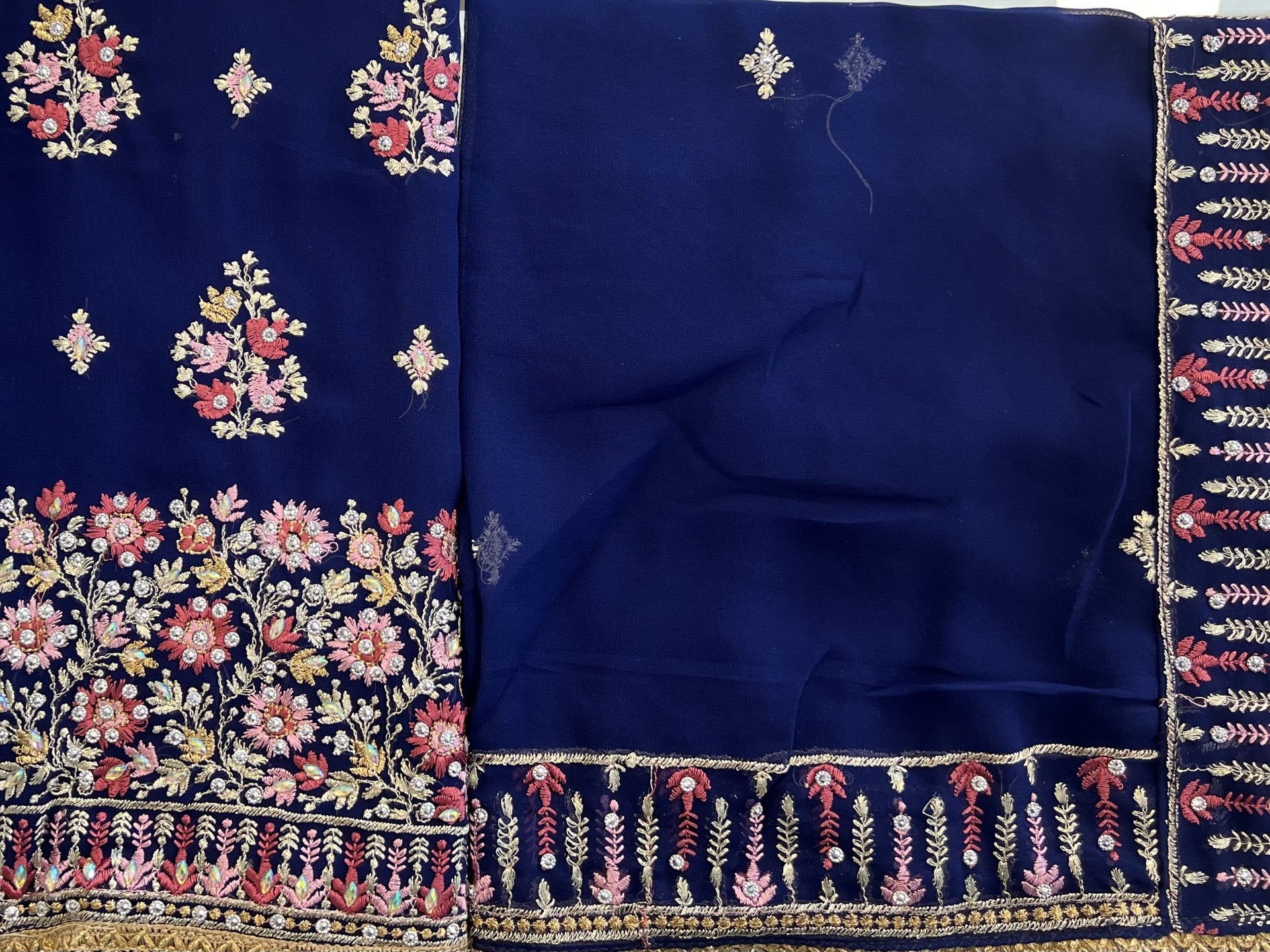 Georgette unstitched suit