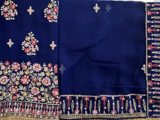 Georgette unstitched suit