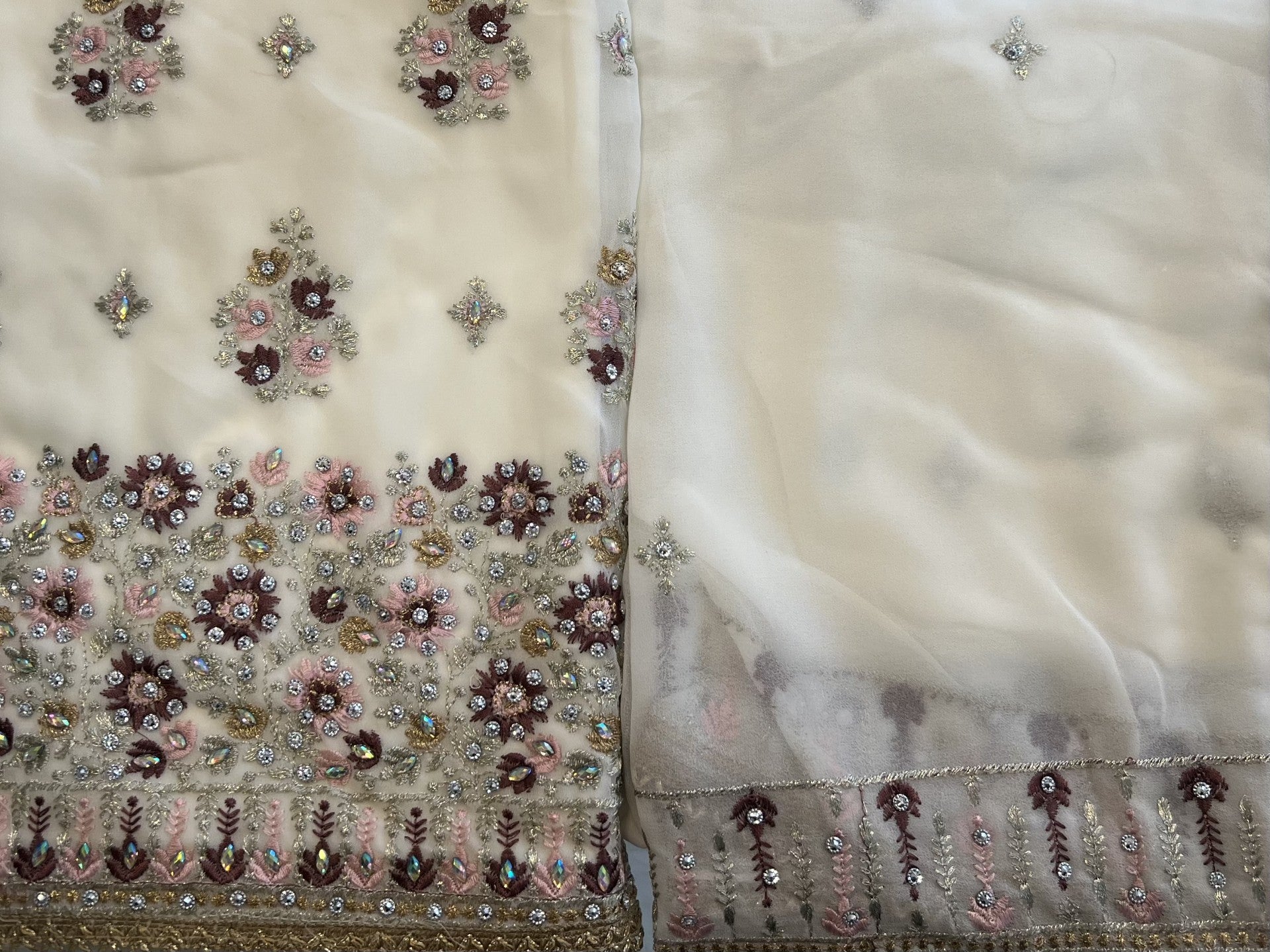 Georgette unstitched suit