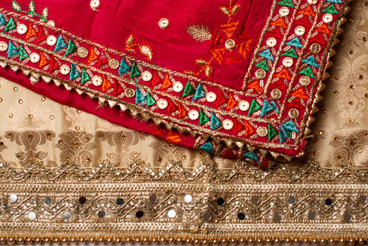 Unstitched Raw Silk Suit