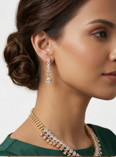 Cubic Zircon Necklace set
