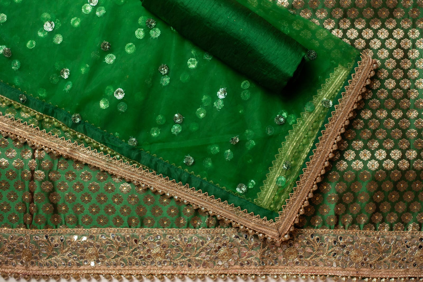 Unstitched Brocade Suit