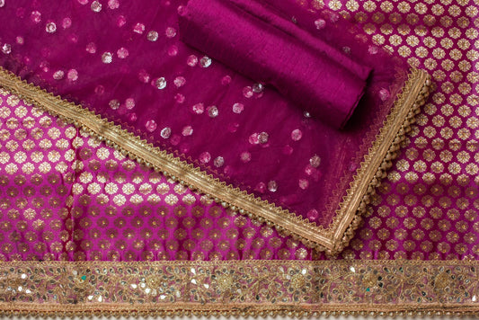 Unstitched Brocade Suit