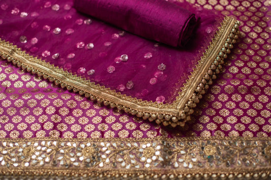 Unstitched Brocade Suit