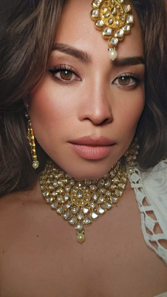 Kundan Collar Necklace Set