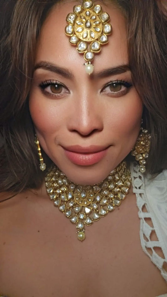 Kundan Collar Necklace Set