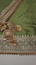 Load and play video in Gallery viewer, Unstitched Silk Dimante Work Suit
