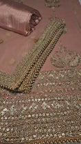 Load and play video in Gallery viewer, Unstitched Georgette Embroidered Suit
