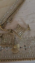 Load and play video in Gallery viewer, Unstitched Silk Dimante Work Suit
