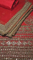 Load and play video in Gallery viewer, Unstitched Georgette Embroidered Suit
